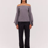 GREY WOOL SONATA TOP
