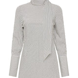 OAT STRIPE BYSTANDER TOP