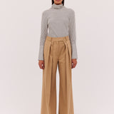 OAT STRIPE BYSTANDER TOP
