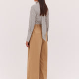 OAT STRIPE BYSTANDER TOP