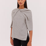 OAT STRIPE TEMPLATE TOP