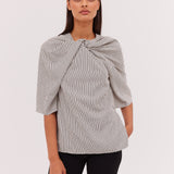 OAT STRIPE TEMPLATE TOP