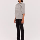OAT STRIPE TEMPLATE TOP