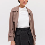 BLACK DENIM FLUENT MINI