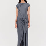 SLATE CREPE EVA GOWN