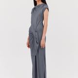 SLATE CREPE EVA GOWN