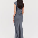 SLATE CREPE EVA GOWN