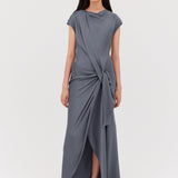 SLATE CREPE EVA GOWN