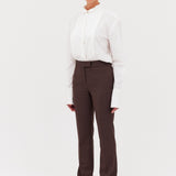 CHOCOLATE SUITING CELINA PANT