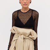 BLACK LACE SERENE TOP
