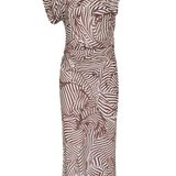 WHIRLPOOL STRIPE DECODE DRESS