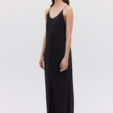 BLACK SILK CDC SURRENDER DRESS
