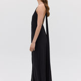 BLACK SILK CDC SURRENDER DRESS