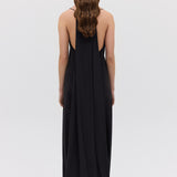 BLACK SILK CDC SURRENDER DRESS