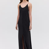 BLACK SILK CDC SURRENDER DRESS