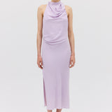 LILAC SILK CDC SUBLIMATE DRESS