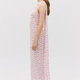 RED POLKA DOT CHIFFON CURRENT DRESS