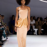 APRICOT PONTE DANCER DRESS
