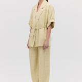 BUTTER CHECK SUITING ARBUS COAT