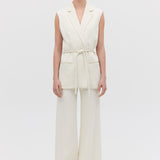 CREAM CREPE SUITING CLARION PANT