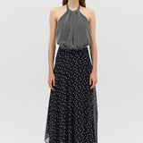 BLACK POLKA DOT EMERGE SKIRT