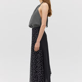 BLACK POLKA DOT EMERGE SKIRT