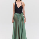 FERN CHIFFON EFFUSE SKIRT