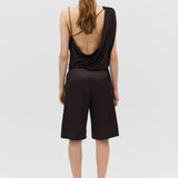 CHOCOLATE JERSEY LIQUID TOP