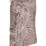 WHIRLPOOL STRIPE SILK ROMA TOP