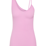 ROSE CRINKLE PLUNGE TOP