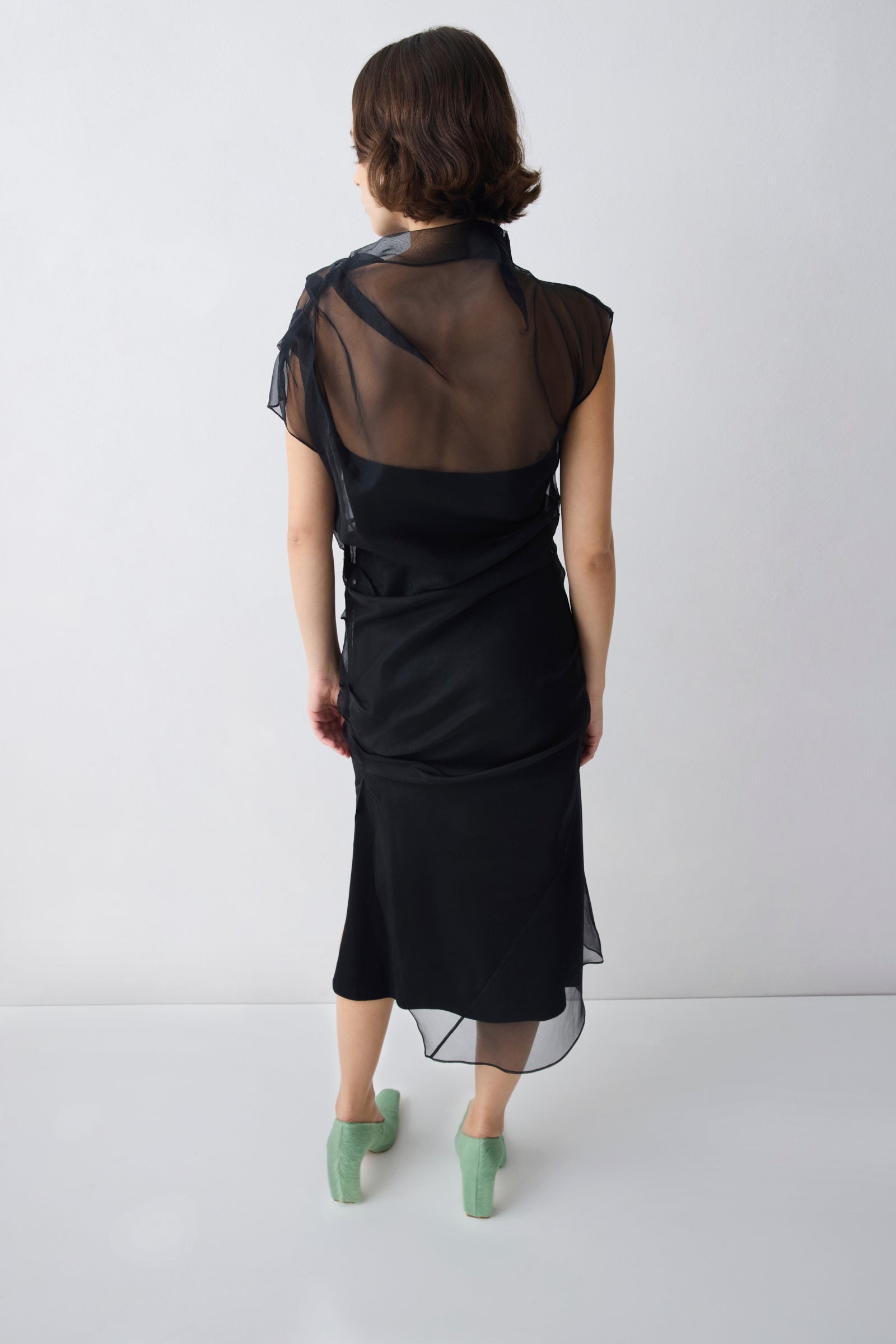 BLACK ORGANZA EMULATE DRESS  Bianca Spender