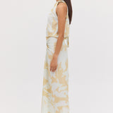 MINT BLOOM CREPE MAJORCA DRESS