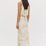 MINT BLOOM CREPE MAJORCA DRESS