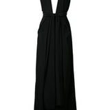 BLACK SILK CDC ASCENDENT GOWN