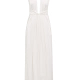 WHITE SILK CDC ASCENDENT GOWN