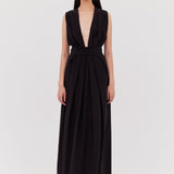 BLACK SILK CDC ASCENDENT GOWN