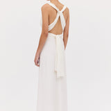 WHITE SILK CDC ASCENDENT GOWN