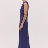 MIDNIGHT SATIN SPLENDOUR DRESS