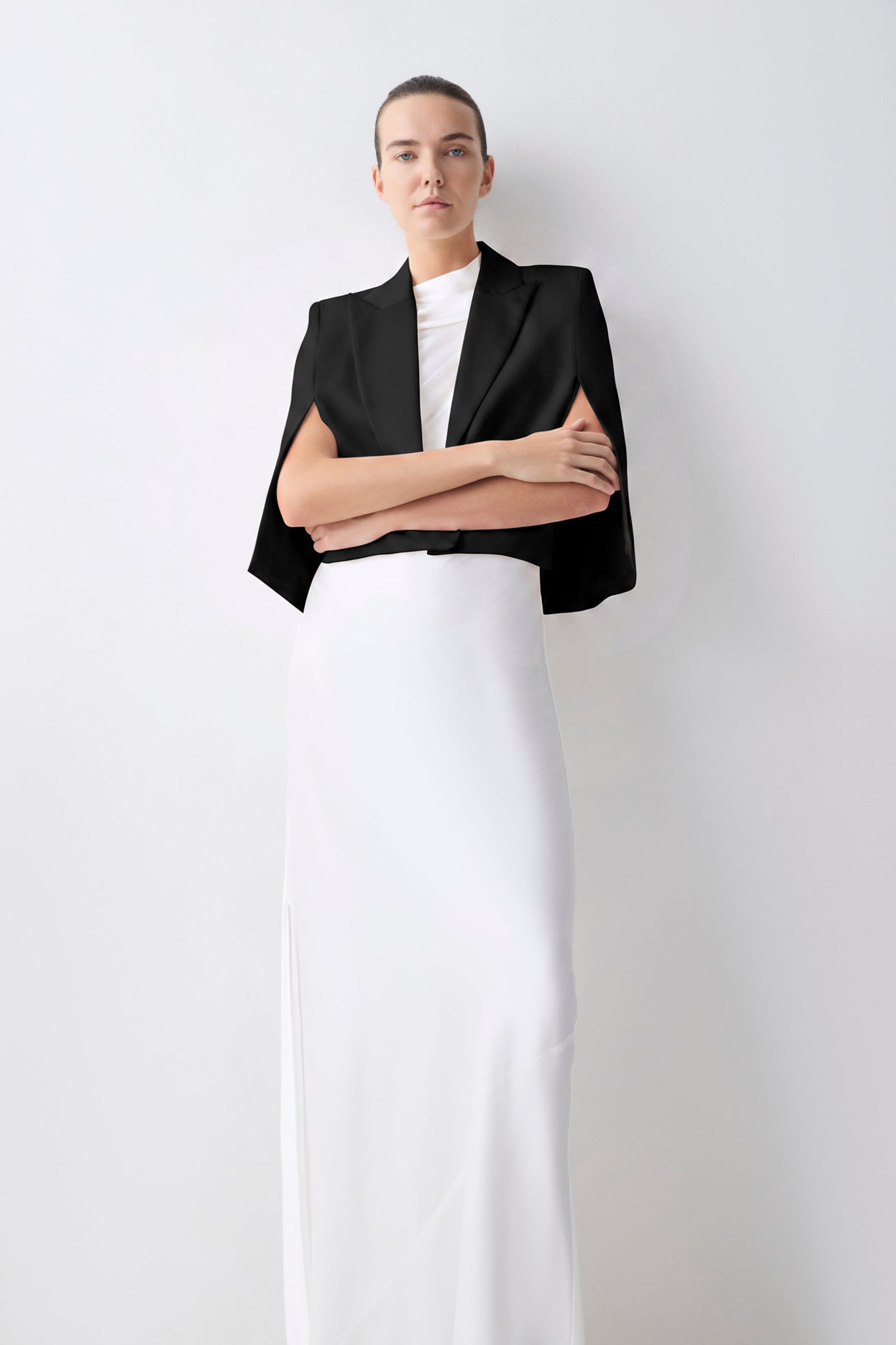 BLACK CREPE JACQUETTE
