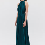 PETROL SILK ISABELLA GOWN