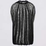 BLACK SPOT LACE GIOVANNA TOP
