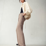 TAUPE SUITING CONNECTION PANT