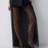 BLACK SATIN ARBUS SHIRT