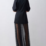 BLACK SATIN ARBUS SHIRT