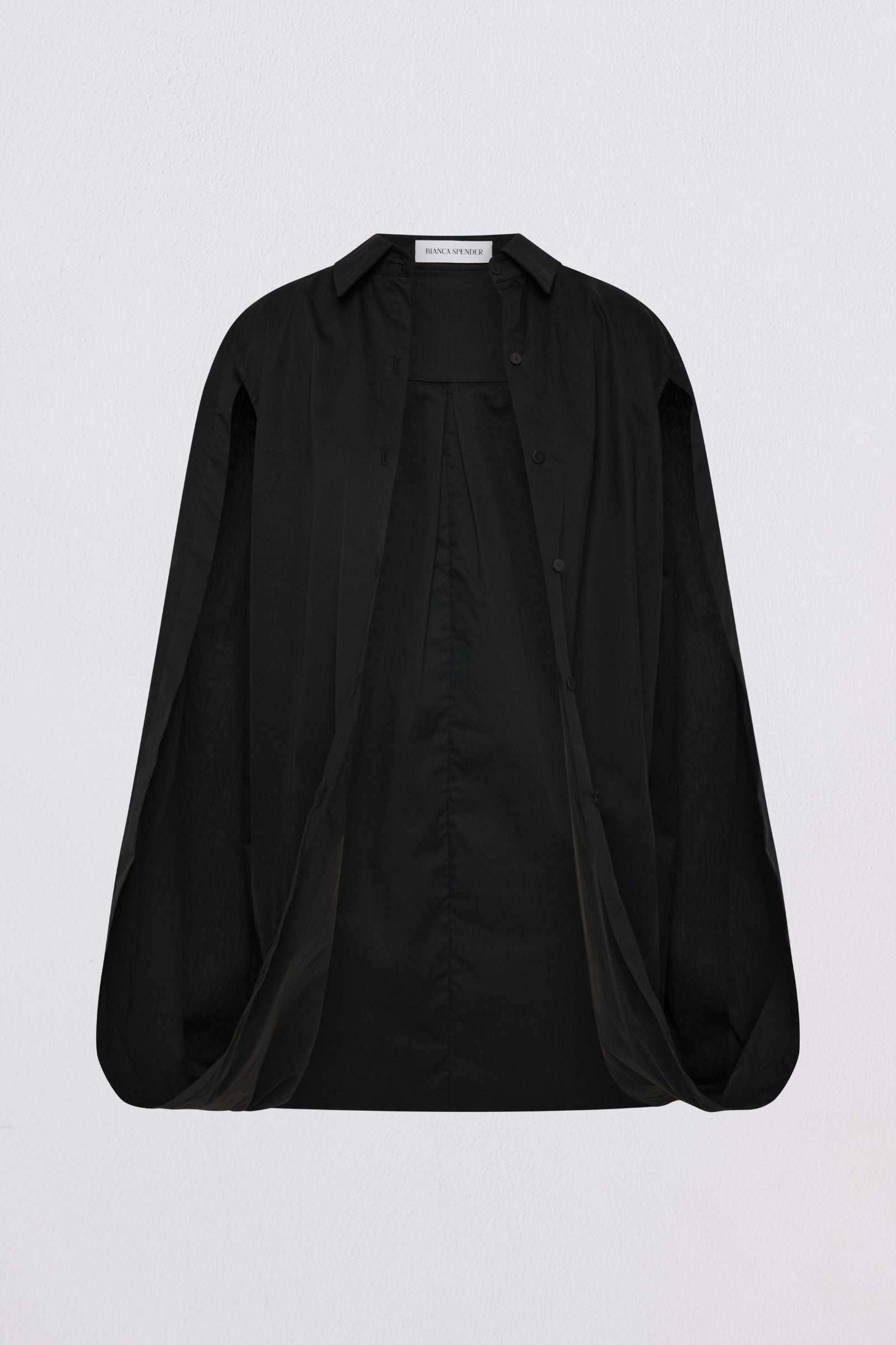 BLACK COTTON ABANDON SHIRT