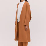 TAN SUITING TONDO COAT