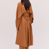 TAN SUITING TONDO COAT