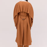 TAN SUITING TONDO COAT