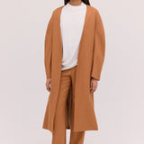 TAN SUITING TONDO COAT