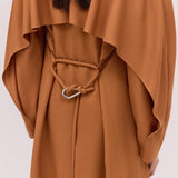 TAN SUITING TONDO COAT